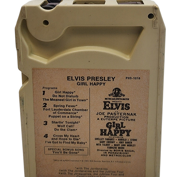 Set Of Three Elvis Presley 8-Tracks Vtg Flaming Star Girl Happy He Touched Me - Picture 6 of 7